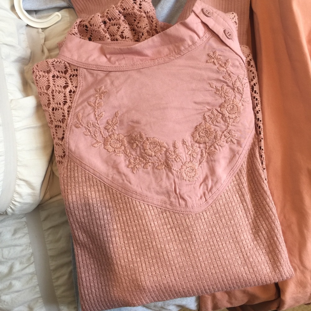 NWT Free People Lace Shirt